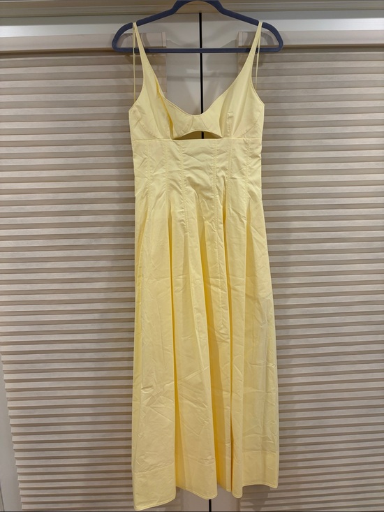 Simkhai Dresses & Skirts - NWOT Simkhai Yellow Sleeveless Cotton Maxi Dress, Size US 6